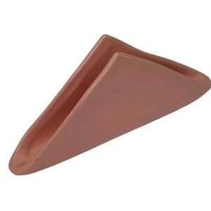 Pier 1 Retro 50's Pink Napkin Holder Triangle Ceramic Vintage Pastel Diner Decor